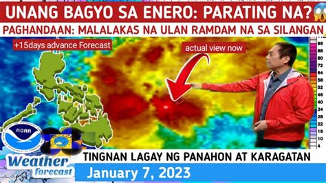 May Bagyo Ng Parating Tingnan Dito Weather Update Today January