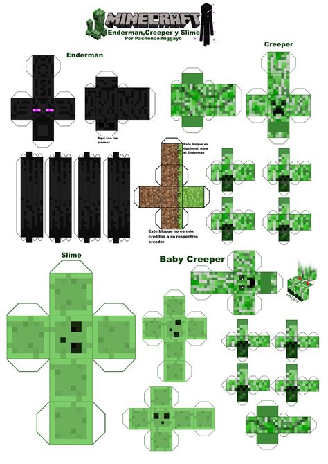 Paper Craft México Minecraft Papercraft