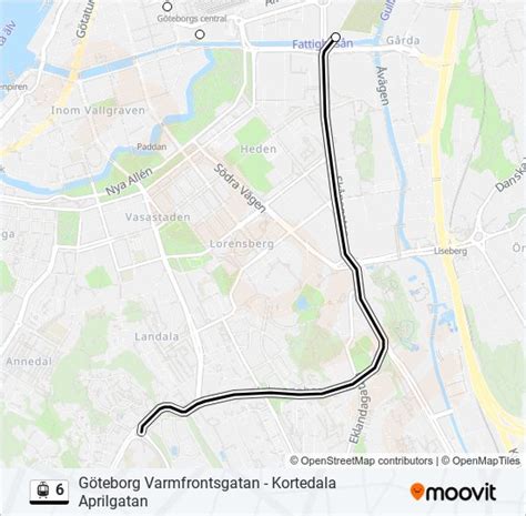 6 Route Schedules Stops Maps Göteborg Ullevi Norra Updated