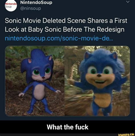 Fuck Sonic Movie Deleted Scene Shares A First Look At Baby Sonic Before The Redesign