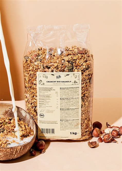 Koro Crunchy Bio Granola Mit N Ssen Nussig Zimtiger Geschmack