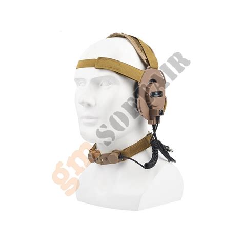 Bowman Iii Evo Headset With Throat Mic Tan Z Z Tactical Gm