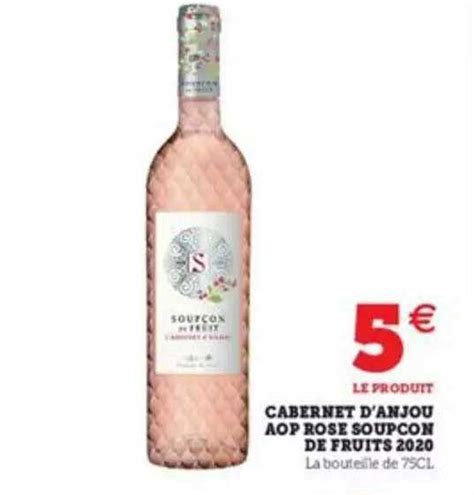 Promo Cabernet D Anjou Aop Rose Soupcon De Fruits 2020 Chez Hyper U