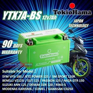 Ytx A Ytx A Bs Gel Sym Vf I Motorcycle Battery Karisma Comel Evoz