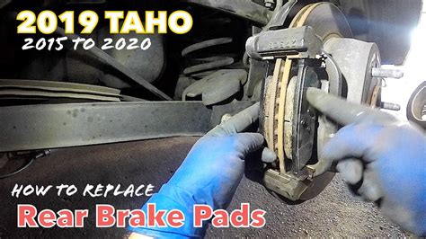 Replacing Rear Brake Pads On Chevrolet Taho Youtube