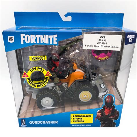 Fortnite Quadcrasher Burnout Vehicle With 4” Figure