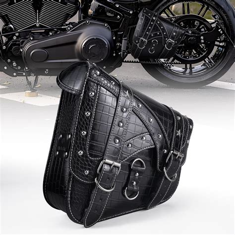 Amazon Nicecnc Motorcycle Swingarm Bag Side Bag Vintage Crocodile