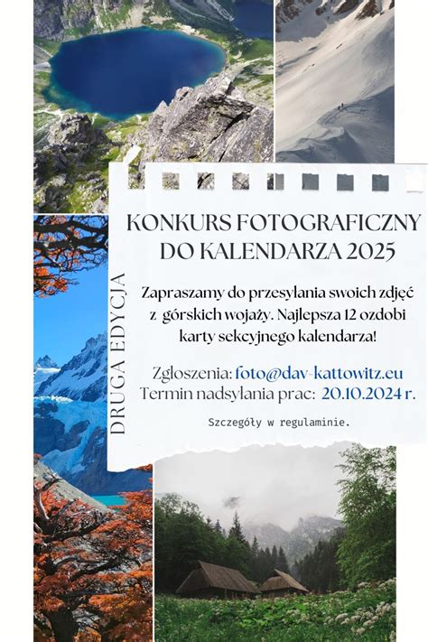 Konkurs Fotograficzny 2025 DAV Deutscher Alpenverein E V