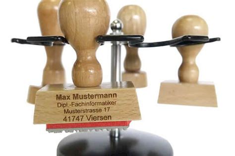 Holzstempel In Eckig Oder Rund Online Bestellen