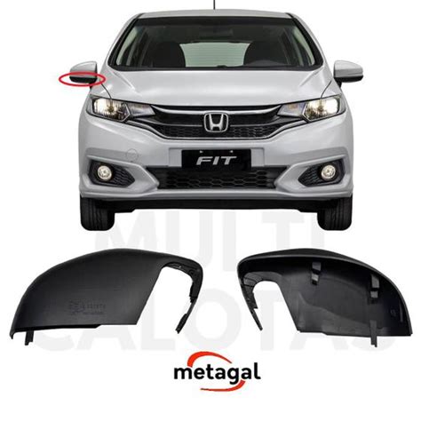 Acabamento Inferior Retrovisor Honda Fit 2015 A 2021 Direito Metagal