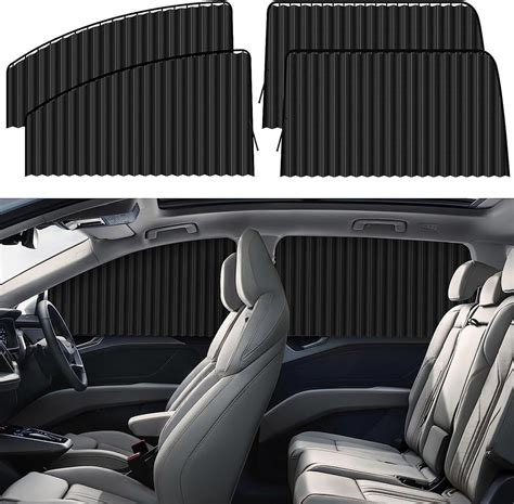 LinJie Car Side Window Sun Shades Window Sunshades Privacy Curtains