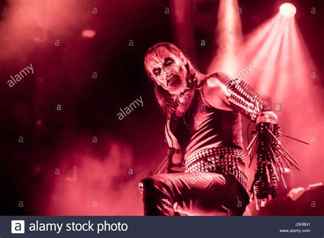 The Norwegian black metal band Gorgoroth performs a live concert at ...