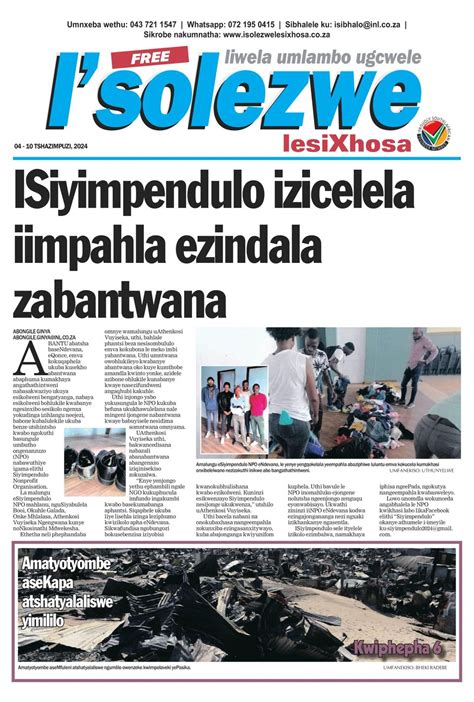 Isolezwe Lesixhosa April Digital Discountmags