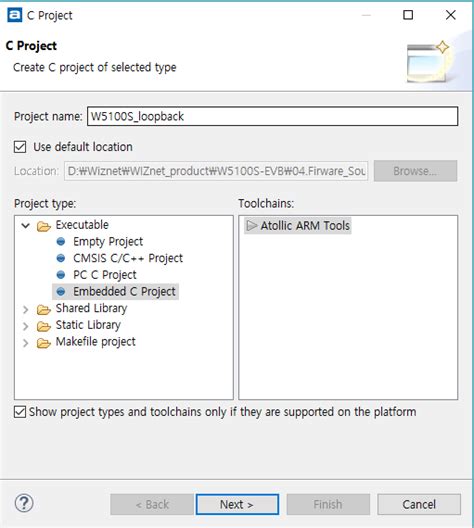 Make New W S Evb Projects Using Truestudio Wiznet Document System