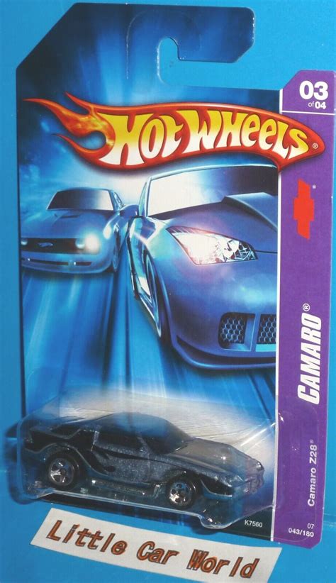 2007 Hot Wheels Chevy Camaro Z28 Blue Col 043180 Nip Ebay