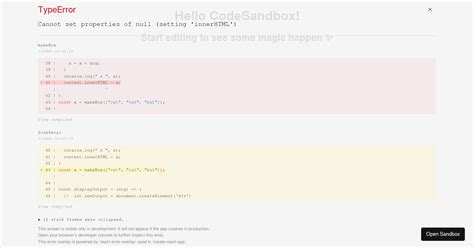 Convert Vanilla Js To React Codesandbox