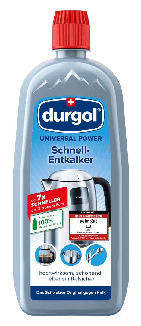 Durgol Universal Power Vielseitiger Schnell Entkalker Vielseitiger