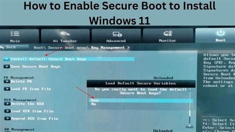 How To Enable Secure Boot To Install Windows 11