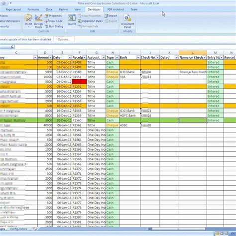 Excel Spreadsheet For Church Contributions