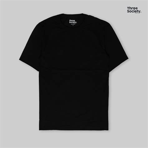 Jual Three Society Oversized T Shirt Black Kaos Oversize Baju Hitam