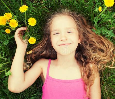 Happy Girl At Summer Stock Image Image Of Happiness 47421039