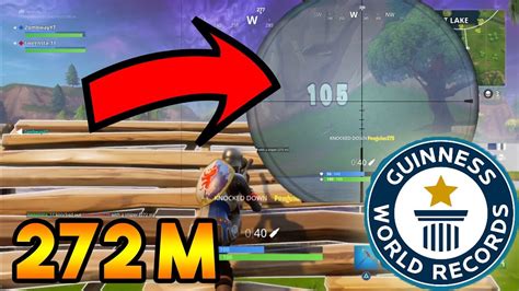 Longest Snipe Ever Meter World Record Fortnite Battle Royale