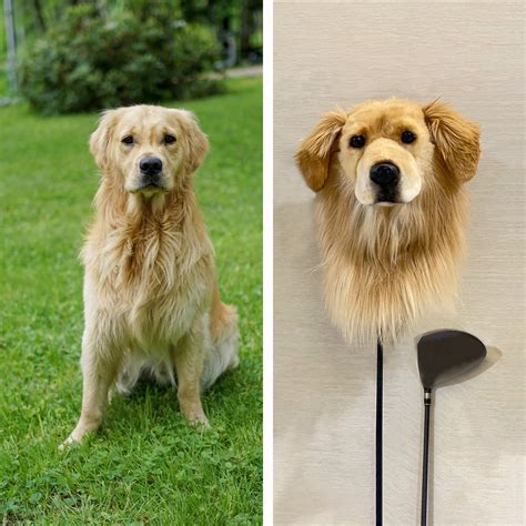 Personalized Golf Headcover With Lifelike Pet Head – FurEverClone