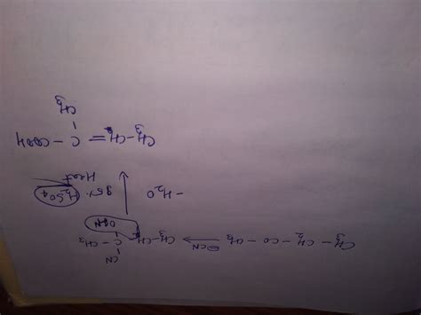 The Major Product H Of The Given Reaction Sequence Is Cn Ch3 Ch2 Co Ch 95 H2so4 H Heat