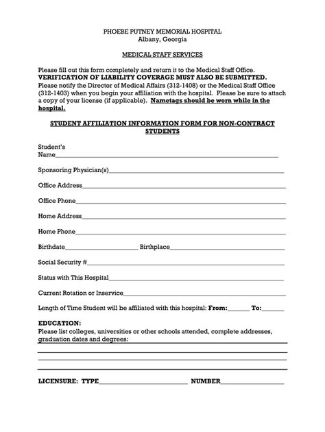 Please Fill Out This Form Completely And Return It To The Medical Staff