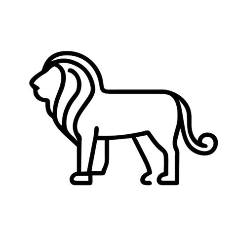 Lion Icon Premium Ai Generated Vector