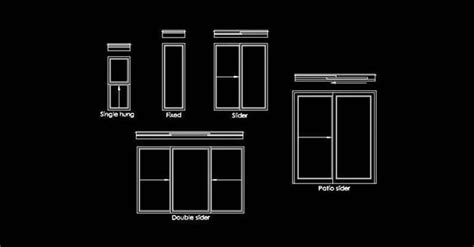 Bloques AutoCAD Ventanas Corredizas 2d dwg - DWGAutoCAD