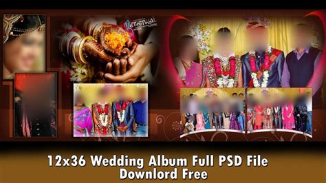 Psd Wedding Inner Sheet Templates Hd 12x36 Psd Files Free Download