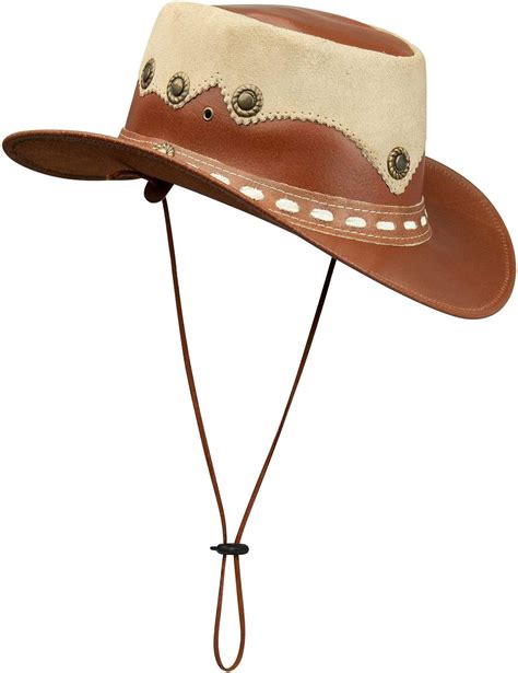 Leather Suede Hat Aussie Bush Cowboy Riding Classic