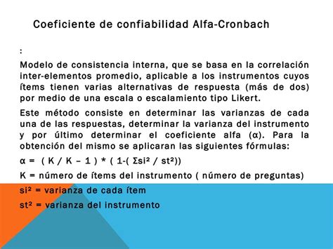 Capítulo 3 Confiabilidad Y Validez De Los Instrumentos