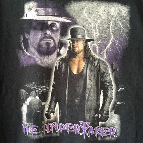 Vintage 90s The Undertaker T Shirt Double Side Printed Etsy