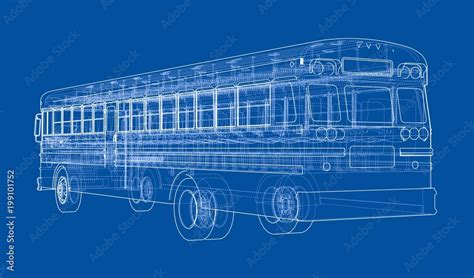 School bus outline Stock Illustration | Adobe Stock