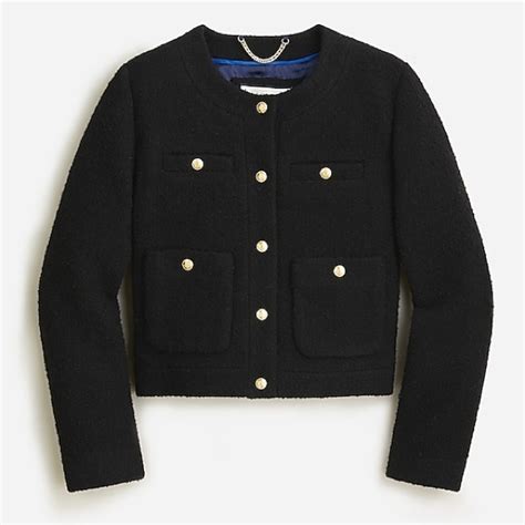 J Crew Jackets And Coats J Crew Collection Cropped Lady Jacket In Italian Woolblend Bouclitem