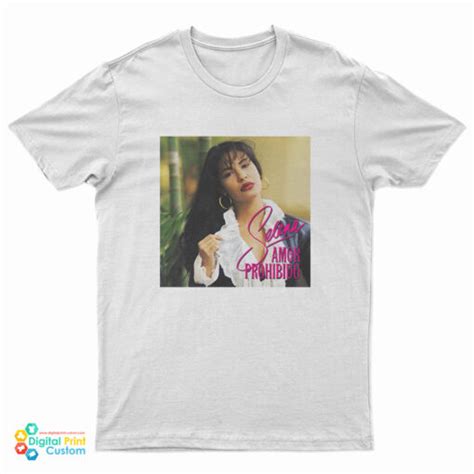 Selena Quintanilla Amor Prohibido Album Cover T Shirt