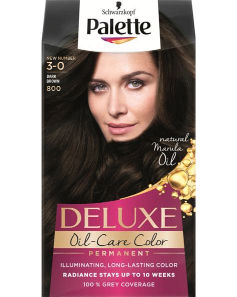 Palette Deluxe Oil Care Color Farba Do W Os W Ciemny Br Z