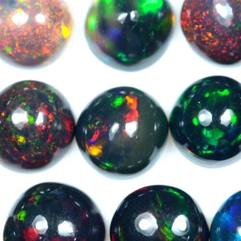 Bestseller Aaa Grade Ethiopian Black Opal Cabochon Oval Shape Etsy