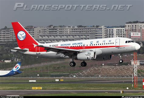 B 6422 Sichuan Airlines Airbus A319 133 Photo By HOU YIJING ID