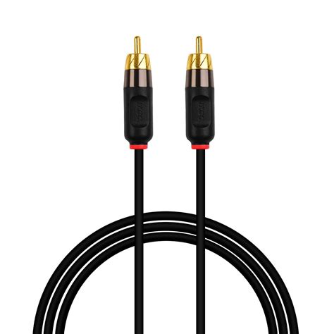 RCA Cable IXCC 2pc 6ft Dual Shielded Gold Plated RCA Male To RCA Male