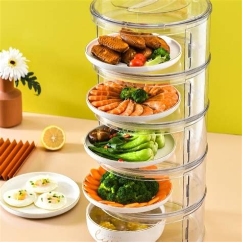 Jual Stackable Food Cover Food Storage Tempat Simpan Makanan Susun