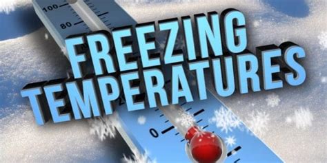 Special Weather Statement – Freezing Temperatures Expected – WRWH