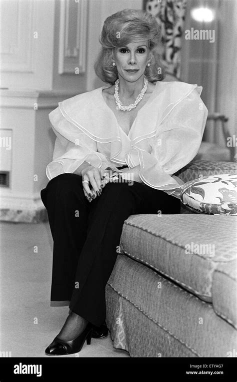 American Comedian Joan Rivers 18th November 1983 Stock Photo Alamy