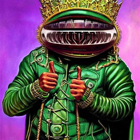 Beautiful Lifelike Painting Of Mf Doom As King Stable Diffusion Openart