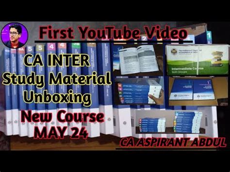 CA Study Material Unboxing Ll Both Groups II CA INTER II CA New Course