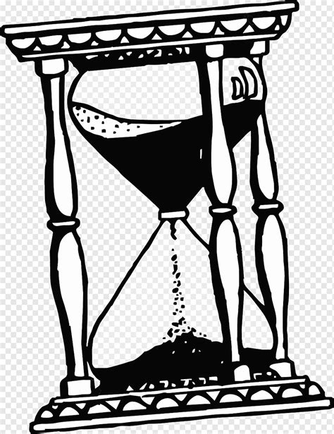 Hourglass Art Time Hourglass Furniture Monochrome Hourglass Vector