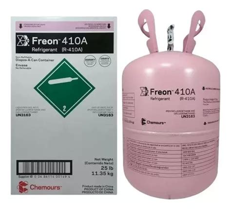 Garrafa Refrigerante Freón R 410 11 35 Kg Chemours MercadoLibre