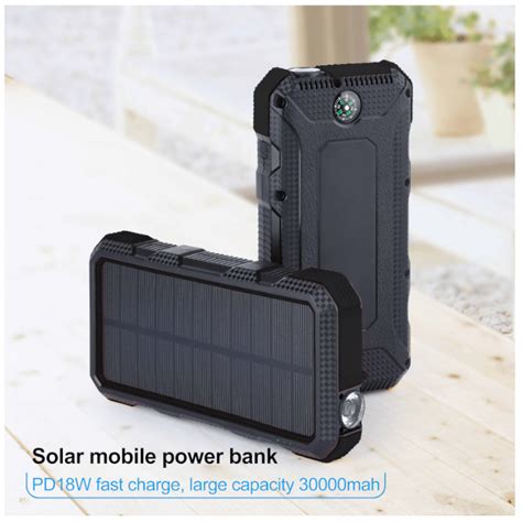 Solar Power Bank Mah Pd Taschenlampe W Kaufen